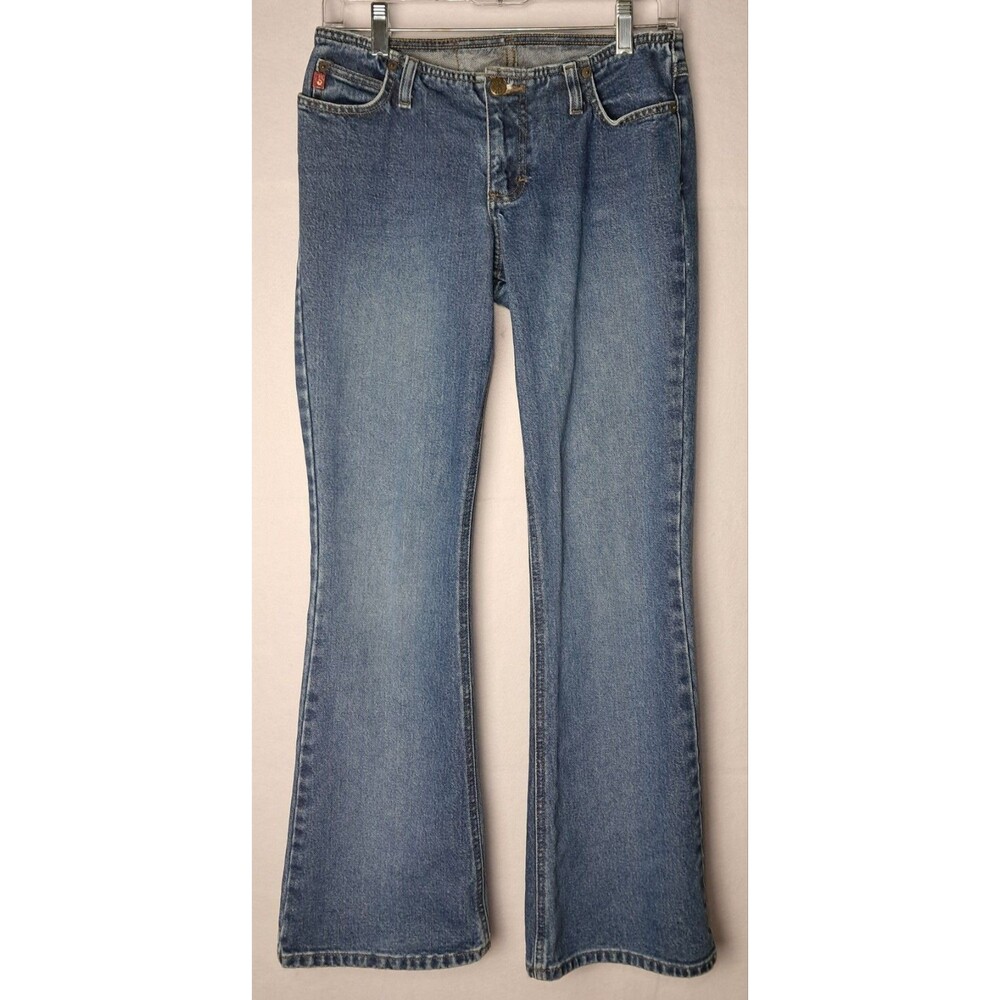 Mudd Jeans Women Junior 9 29x32 Low Rise Flare Blue Jeans Vintage Y2K